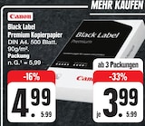 Black Label Premium Kopierpapier Angebote von Canon bei E center Coburg für 3,99 €