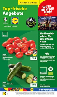 Bio Gemüse Angebot im aktuellen Lidl Prospekt auf Seite 2