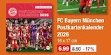 FC Bayern München Postkartenkalender 2026 im aktuellen V-Markt Prospekt