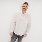 Chemise manches longues coton beige homme dans le catalogue La Halle