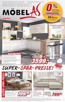 Aktueller Möbel AS Prospekt (Nußloch, 16 Seiten zum blättern Möbel AS Prospekt SUPER-SPAR-PREISE! mit 16 Seiten