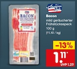 Bacon im Netto Marken-Discount Prospekt Bacon von American Style im aktuellen Netto Marken-Discount Prospekt für 1,11 €