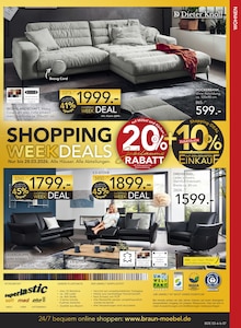 Sofa im BRAUN Möbel-Center Prospekt "BRAUN SHOPPING WEEK" mit 20 Seiten (Reutlingen)