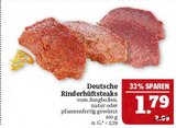 Rinderhüftsteaks Angebote von Deutsche bei Marktkauf Hof für 1,79 €