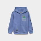 Sweat zippé à capuche Jurassic World bleu foncé garçon à La Halle dans Champdeuil