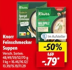 Feinschmecker Suppen von Knorr im aktuellen Lidl Prospekt