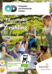 Aktueller Orthopädie- und Rehatechnik Dresden GmbH Sanitätshaus Prospekt in Eppendorf und Umgebung, "Fit und mobil durch den Frühling" mit 6 Seiten, 13.03.2025 - 31.05.2025