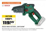 Aktuelles Bosch Akku-Astsäge „EasyChain“ Angebot bei OBI in Duisburg ab 119,99 €