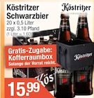 Schwarzbier im Getränke City Prospekt Schwarzbier von Köstritzer im aktuellen Getränke City Prospekt für 15,99 €