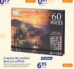 Crayons de couleur dans un coffret - CRAFT en promo chez Action Agen à 6,95 €