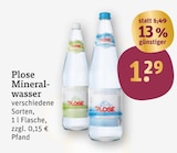 Mineralwasser von Plose im aktuellen tegut Prospekt für 1,29 €