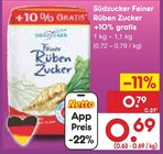 Feiner Rüben Zucker im Angebot bei Netto Marken-Discount in Nordhausen Feiner Rüben Zucker Angebote von Südzucker bei Netto Marken-Discount Nordhausen für 0,69 €