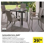 Hagebaumarkt Regenstauf - Gartenmöbel-Serie "Haliti" Angebot im Prospekt Gartenmöbel-Serie "Haliti" bei Hagebaumarkt im Regenstauf Prospekt für 29,99 €