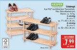 Schuhregal 3-stöckig Angebote von KESPER bei Marktkauf Schweinfurt für 7,99 €