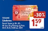 Ländertee Mediterraner Pfirsich Angebote von Teekanne bei ALDI SÜD Karlsruhe für 1,59 €