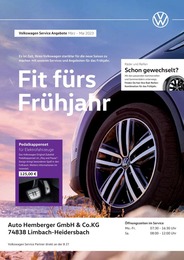 Volkswagen Prospekt "Fahrtrichtung Frühling" für Mudau, 1 Seite, 01.03.2023 - 31.05.2023
