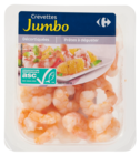 Promo Crevettes cuites décortiquées Jumbo ASC à 3,39 € dans le catalogue Carrefour à Bégadan