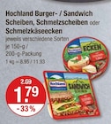 Burger- / Sandwich Scheiben von Hochland im aktuellen V-Markt Prospekt für 1,79 €