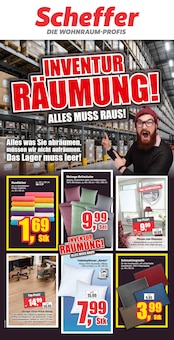 Christian Scheffer Heimtex-Fachmarkt e.K. Prospekt INVENTUR RÄUMUNG! mit 10 Seiten