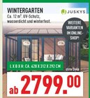 Wintergarten im Angebot bei Marktkauf in Haltern am See Wintergarten Angebote von Juskys bei Marktkauf Haltern am See für 2.799,00 €