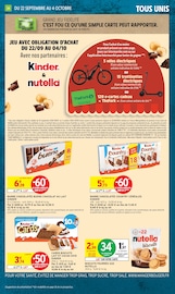 Promos Kinder dans le catalogue "Intermarché" de Intermarché Super Kinder en promo dans le catalogue Intermarché Super à la page 24
