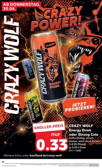 Energydrink im Kaufland Prospekt "Aktuelle Angebote" mit 62 Seiten (Karlsruhe)