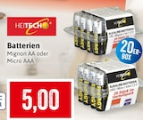 Mignon AA oder Micro AAA Angebote von HEITECH bei Kaufhaus Stolz Rostock für 5,00 €