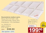 Daunendecke medium warm von Paradies im aktuellen Möbel Inhofer Prospekt für 199,90 €