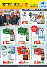 Aktueller Getränkeland Prospekt, "Die Getränkekönner", mit Angeboten der Woche, gültig von 19.01.2026 bis 19.01.2026