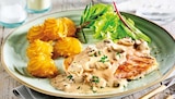 Aktuelles Schweinelachs mit Pilzsauce und Herzoginkartoffeln Angebot bei porta Möbel in Bergisch Gladbach ab 6,90 €