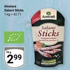 Salami Sticks im Angebot bei GLOBUS in Rostock Salami Sticks Angebote von Alnatura bei GLOBUS Rostock für 2,99 €