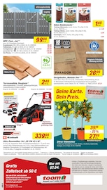 Terrassendielen im toom Baumarkt Prospekt in Baden-Baden Aktueller toom Baumarkt Prospekt mit Terrassendielen, "Respekt, wer's selber macht.", Seite 34