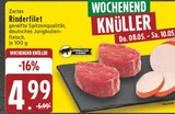 Rinderfilet im Angebot bei EDEKA in Paderborn Rinderfilet Angebote von JUNGBULLEN-FLEISCH bei EDEKA Paderborn für 4,99 €