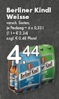 Weisse im Angebot bei TOP Getränke in Meerbusch Weisse Angebote von Berliner Kindl bei TOP Getränke Meerbusch für 4,44 €