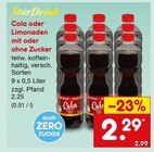 Aktuelle Zucker Angebote bei Netto Marken-Discount in Regensburg Aktuelles Cola oder Limonaden mit oder ohne Zucker Angebot bei Netto Marken-Discount in Regensburg ab 2,29 €
