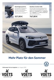 Aktueller Volkswagen Werkstatt & Auto Prospekt in Königsborn und Umgebung, "Mehr Platz für den Sommer" mit 1 Seite, 01.06.2025 - 31.08.2025