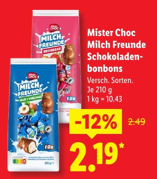 Milch Freunde Schokoladenbonbons