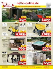Gartenpavillon im Netto Marken-Discount Prospekt in Kirchheim Aktueller Netto Marken-Discount Prospekt mit Gartenpavillon, "Aktuelle Angebote", Seite 63