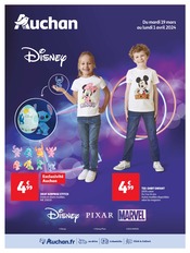 Promo Disney dans le catalogue Auchan Hypermarché du moment à la page 1