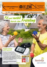 Aktueller Orthopädiehaus Lenk GmbH Sanitätshäuser Prospekt für Bodenbach: Fit und mobil durch den Frühling mit 6} Seiten, 13.03.2024 - 31.05.2024