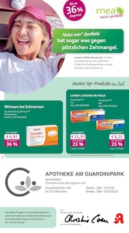 Aktueller mea - meine apotheke Prospekt "Unsere Juli-Angebote" für München Aktueller mea - meine apotheke Prospekt für München mit Seiten