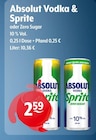 Absolut Vodka & Sprite oder Zero Sugar Angebote von Absolut bei Getränke Hoffmann Finsterwalde für 2,59 €