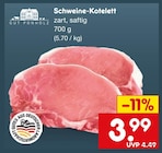 Aktuelles Schweine-Kotelett Angebot bei Netto Marken-Discount in Düsseldorf ab 3,99 €