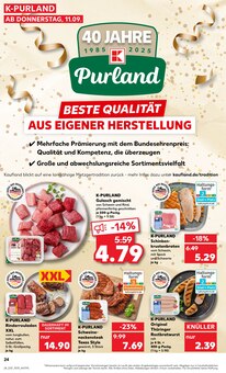 Gulasch im aktuellen Kaufland Prospekt (Krefeld) Gulasch im Kaufland Prospekt "KNĂśLLER" mit 59 Seiten (Krefeld)