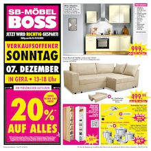 SB Möbel Boss Prospekt für Gera mit 12 Seiten SB Möbel Boss Prospekt für Gera: "WEIHNACHTSGELD GESCHENKT", 12 Seiten, 06.12.2025 - 12.12.2025