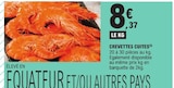 Crevettes cuites en promo à 8,37 € chez E.Leclerc Crevettes cuites dans le catalogue E.Leclerc