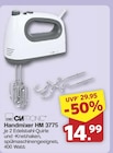 Handmixer HM 3775 von Clatronic für 14,99 € bei famila Nordwest im Angebot Handmixer HM 3775 von Clatronic im aktuellen famila Nordwest Prospekt