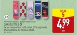 Chaussettes - PEPPAPIG / MARVEL / DISNEY / PAWPATROL - Aldi à Saint-Nazaire Chaussettes - PEPPAPIG / MARVEL / DISNEY / PAWPATROL en promo chez Aldi Saint-Nazaire à 4,99 €