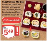 Sushi-Mix-Box im Angebot bei GLOBUS in Siegen Sushi-Mix-Box Angebote von GLOBUS bei GLOBUS Siegen für 5,49 €