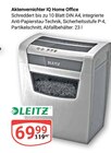 Aktenvernichter IQ Home Office Angebote von Leitz bei GLOBUS Worms für 69,99 €